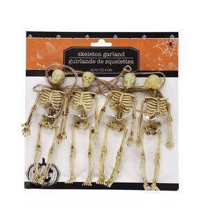 🌸 4 for $20 SKULL BONES SKELETON GARLAND Halloween Party Decoration Prop 5 Ft